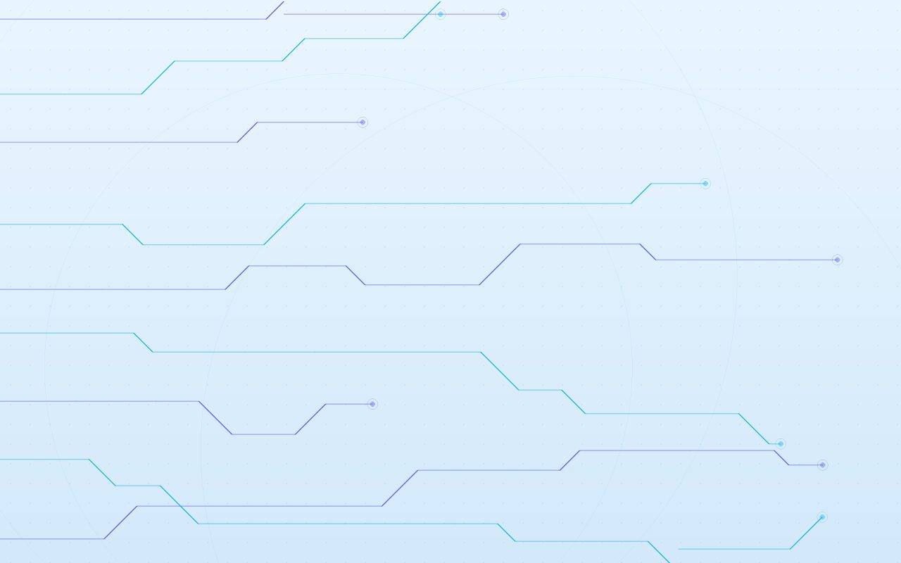 Abstract technology network illustration in blue