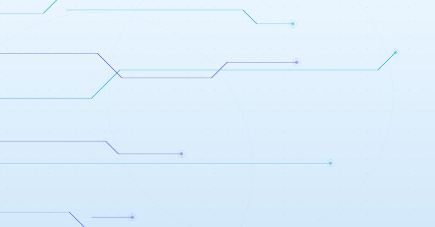 Abstract digital transformation illustration